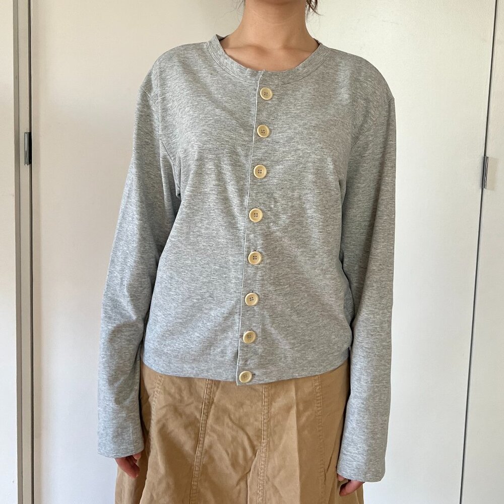 Michael Maiman Button-up Crewneck